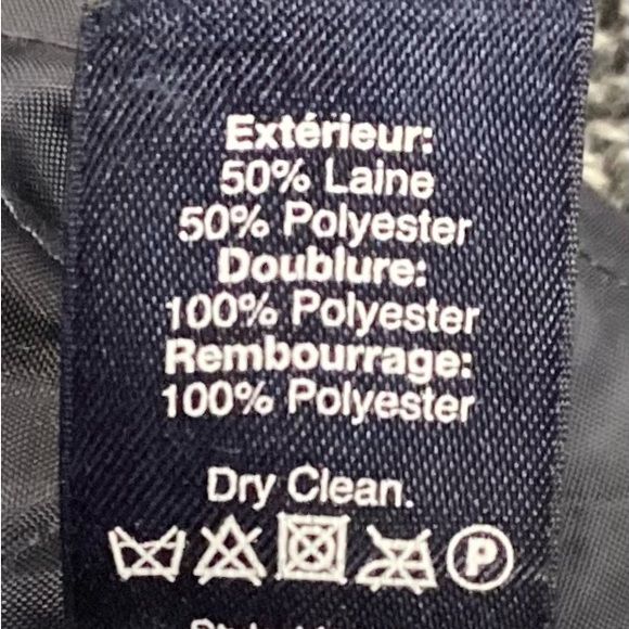 Men’s black and gray J.CREW Factory wool blend Thompson Car coat / size 40 - Picture 5 of 6